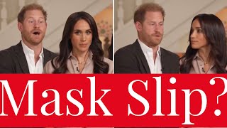 Did Meghan Markles Mask Slip in CBS Interview wPrince Harry Sussexes Marriage in Trouble [upl. by Norre179]