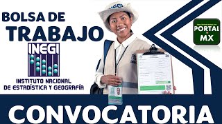 🔰 Bolsa de trabajo del INEGI 20222023 POSTULATE ☑️ Requisitos BENEFICIO Documentación [upl. by Seen821]