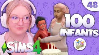 Our First Alien Baby  100 Infants Challenge 48  The Sims 4 [upl. by Derina]