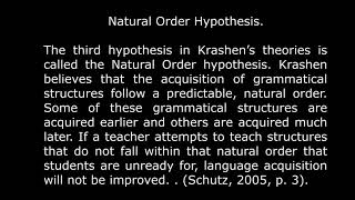 Natural order hypothesis in Bengali [upl. by March]