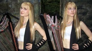 SWEET DREAMS Eurythmics Harp Twins  ELECTRIC HARP [upl. by Bray]