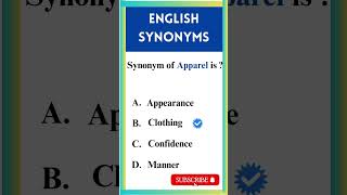 English synonyms MCQs Questions improve your English [upl. by Akisey]