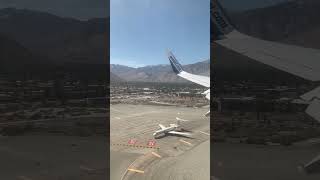 Landing at Palm Spring International Airport aviation planes landing [upl. by Ertsevlis955]