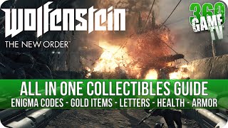 Wolfenstein The New Order  All Collectibles Guide Enigma Codes Gold Items Letters HealthArmor [upl. by Julio]