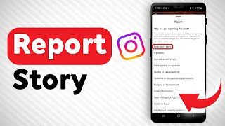 How To Report A Story In Instagram  Full Guide [upl. by Eem]