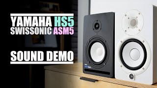 Swissonic ASM5 ve Yamaha HS5  Sound Comparison [upl. by Arayc]