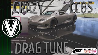 Forza Horizon 5  Koenigsegg CC8S Drag Build And Tune CRAZY Forza Horizon 5 Guides [upl. by York]