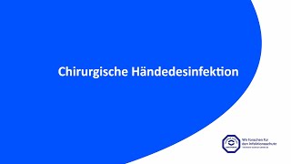 Chirurgische Händedesinfektion – Die richtige Durchführung I HSC [upl. by Kelwin738]