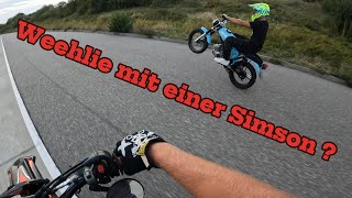 Weelhie mit einer Simson  Zweitaktfelix [upl. by Naeruat]