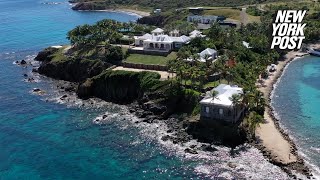 Epstein’s private island revealed for first time in 2 years as it’s transformed into luxury resort [upl. by Attolrac763]