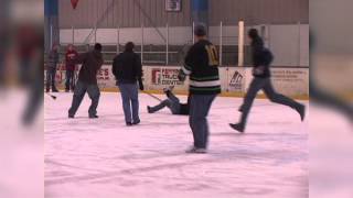 Intervarsity Broom Ball 2007 wipeouts and sound effects [upl. by Wrigley]