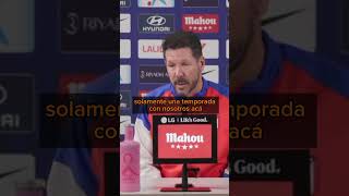 Le preguntan al Cholo por Rodri y por la no asistencia Del Real Madrid futbol balóndeoro [upl. by Chara650]