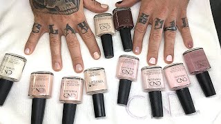 CND Vinylux  PINKS amp NUDE SHADES  Both Vinylux Top Coats LIVE SWATCH [upl. by Coy]