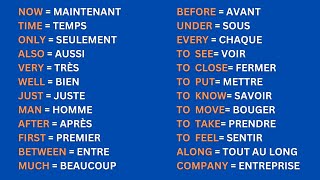 300 Mots les plus utilisés en Anglais  300 Most used words in English Part 1 [upl. by Nevets]