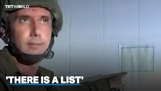 Israeli soldier claims Arabic calendar is Hamas guardian list [upl. by Ellerrad864]