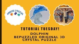 Dolphin 3D Crystal Puzzle by Bepuzzled Tutorial [upl. by Massimo]