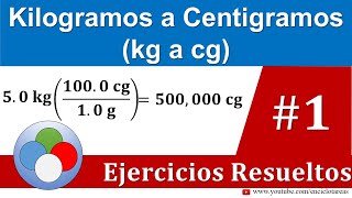 Kilogramos a Centigramos kg a cg  Parte 1 [upl. by Alric]