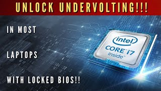 How to undervolt any laptop with a locked bios updated undervolting undervolt throttlestop [upl. by Johna]