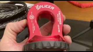 Stump Pulling Preparation How to Splice Synthetic Winch Rope [upl. by Gerge215]