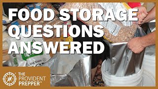 Newbie Prepper Food Storage Questions Answered [upl. by Einner]