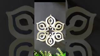 Origami Paper Cutting Design CraftsSnowflake tutorialdiy origami craft shorts [upl. by Clarise]