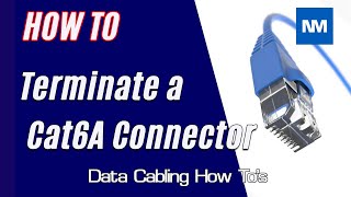 How To Terminate CAT6a Cable  Terminate a Cat6A connector [upl. by Aenal]