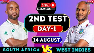 WEST INDIES vs SOUTH AFRICA 2ND TEST DAY 1 LIVE  live rsa vs wi 2nd test [upl. by Elkraps]