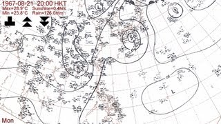 The 1967 typhoon season with Hong Kong daily weather summaries [upl. by Nelyahs]