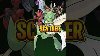 Scyther e suas evoluções Pokémon Pokemon Scyther Scizor [upl. by Wiencke]