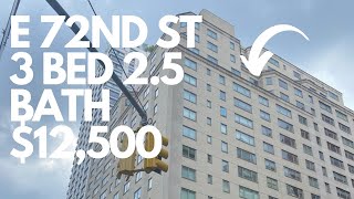 New York City Apartments E 72st amp 3rd Ave 3 bed 25 bath 12500 [upl. by Ennahteb]