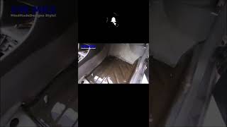 How to undersealing car bottom rust hole repair inside restoration [upl. by Gianna246]