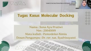 Tugas Kasus Molecular DockingSona Ayu Pratiwi [upl. by Stephenson6]