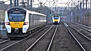 Trains at Harlington Station MML  170220 [upl. by Nayb]