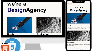 Design Responsive Website With HTML and CSS for beginner [upl. by Vilma567]