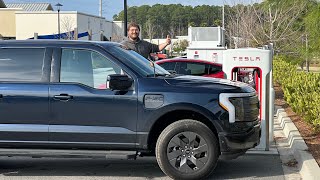 1000 Mile F150 Lightning Race Against CCS Using Only Tesla Superchargers w The New Adapter [upl. by Aramaj]