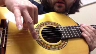 Flamenco guitar technique rasgueado patterns [upl. by Clarance]