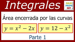 ÁREA ENTRE CURVAS  Ejercicio 5 Parte 1 [upl. by Arykat]