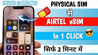 Airtel eSIM Activate In IPHONE 2024 🔥 How to setup Airtel eSIM on iPhone [upl. by Led816]