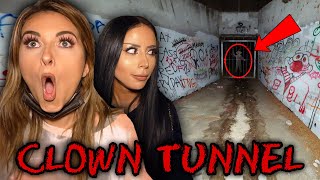 Our Horrifying Experience at CLOWN Tunnel ft Amber amp Kat [upl. by Ynaffat]