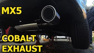 MX5 gets a single exit COBALT EXHAUST [upl. by Schober891]