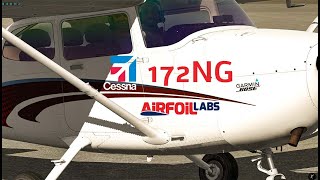 XPlane 11 Full Flight in the quotDigitalquot Cessna 172NG by AirfoilLabs KSBP to KBFL with ATC [upl. by Urba]