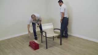 Tropitone How To  EZ Span™ Dining Chair Accent Segment Installation [upl. by Htehpaj]