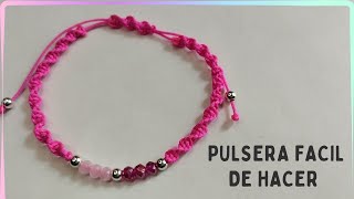 como hacer pulseras de hilo faciles para vender nudo de espiral [upl. by Decato180]