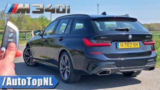 BMW M340i Touring REVIEW on AUTOBAHN NO SPEED LIMIT by AutoTopNL [upl. by Lorine]