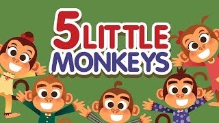 5 Little Monkeys Jumping On The Bed Nursery Rhyme  Bella and Beans TV [upl. by Asinla]