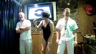 Gina GSpot does the Jodel Song at Flash Back Playa del Ingles Gran Canaria [upl. by Jacquenetta]