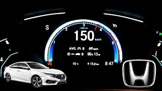 2019 Honda CIVIC top Speed test  Acceleration test [upl. by Namlaz]