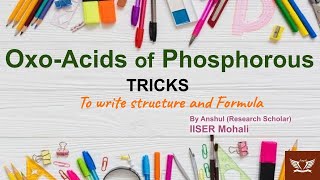 Trick to draw the structure of Oxoacids of Phosphorous for exams like CSIR NETGATEJEENEET [upl. by Eseneg]