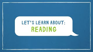 Learn amp Grow  Lets Learn About Reading [upl. by Lita98]