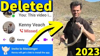 Kenny Veach Deleted His Facebook Messenger App  Strange New Activity [upl. by Charlton222]